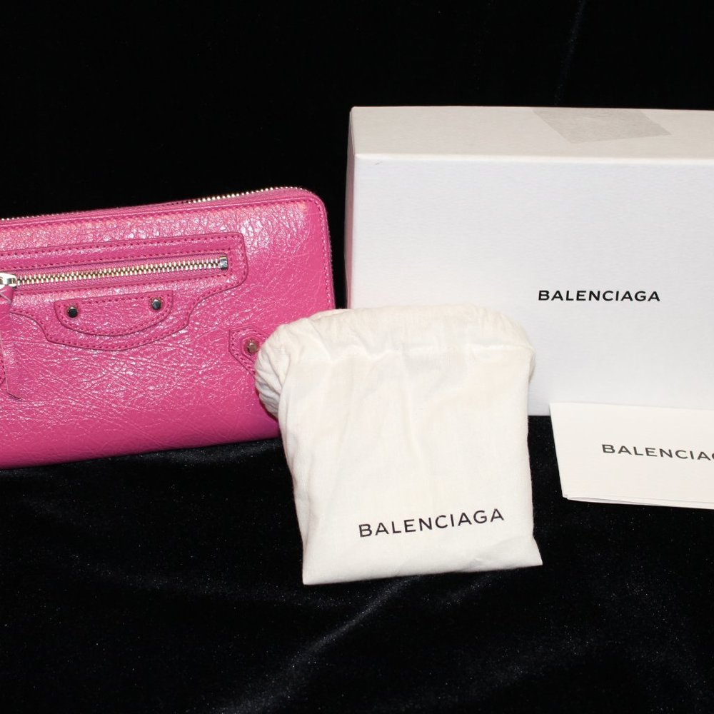 Pink Balenciaga Wallet
